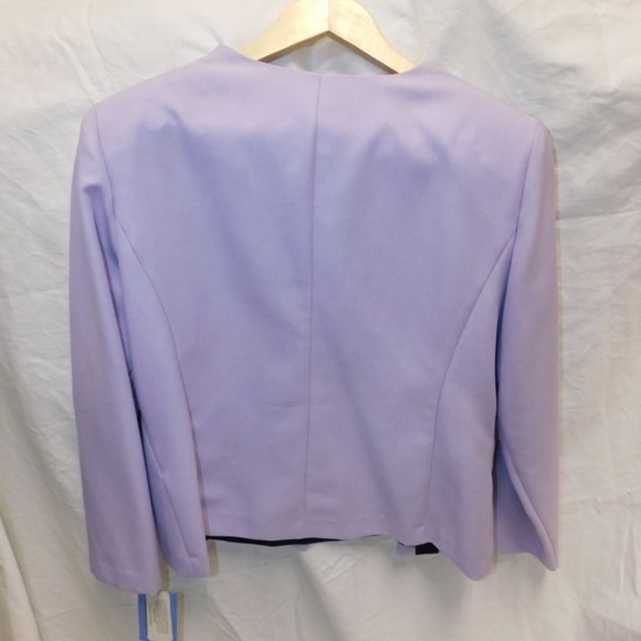 New with Tags 2pc Kari Lavendar Blazer Set with Matching Black Tank (Size 14 W) - Picture 3 of 5